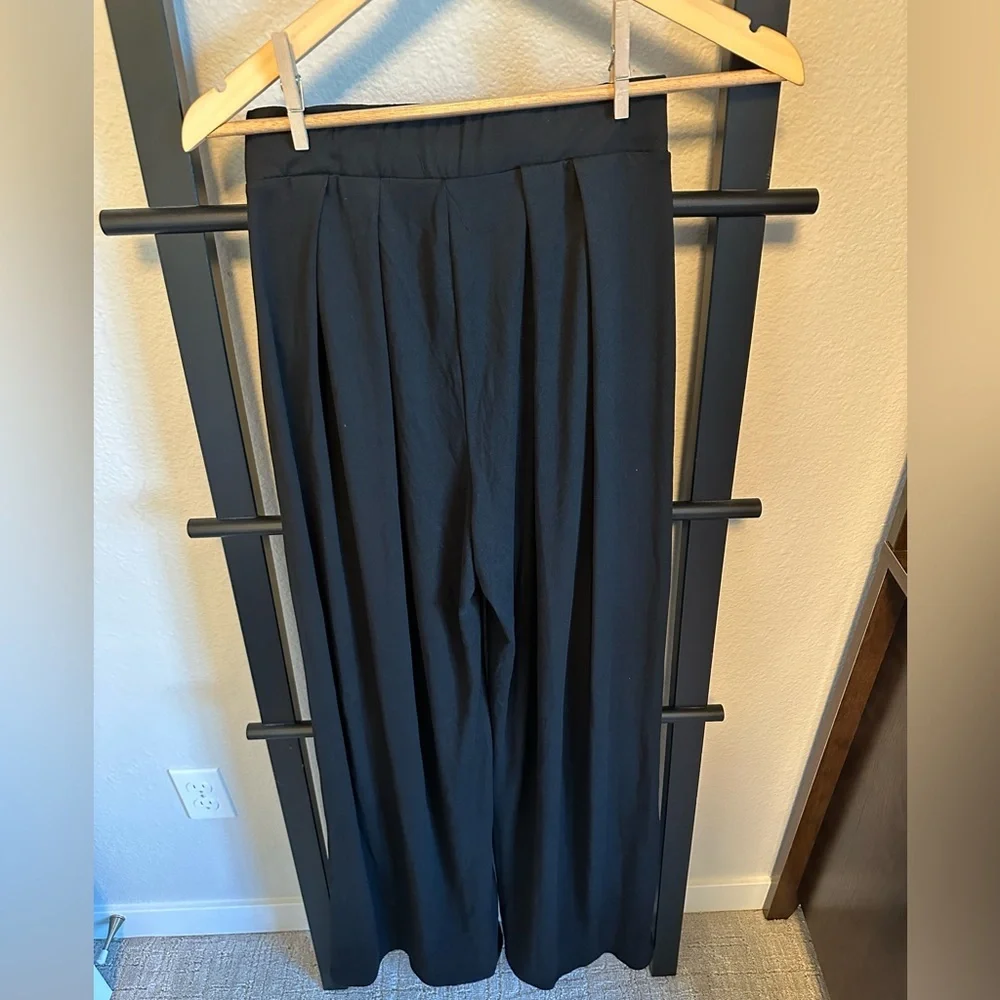 Black flowy soft pant. 32” long, 12.25” at waist. Extremely soft and flowy. - Picture 3 of 5